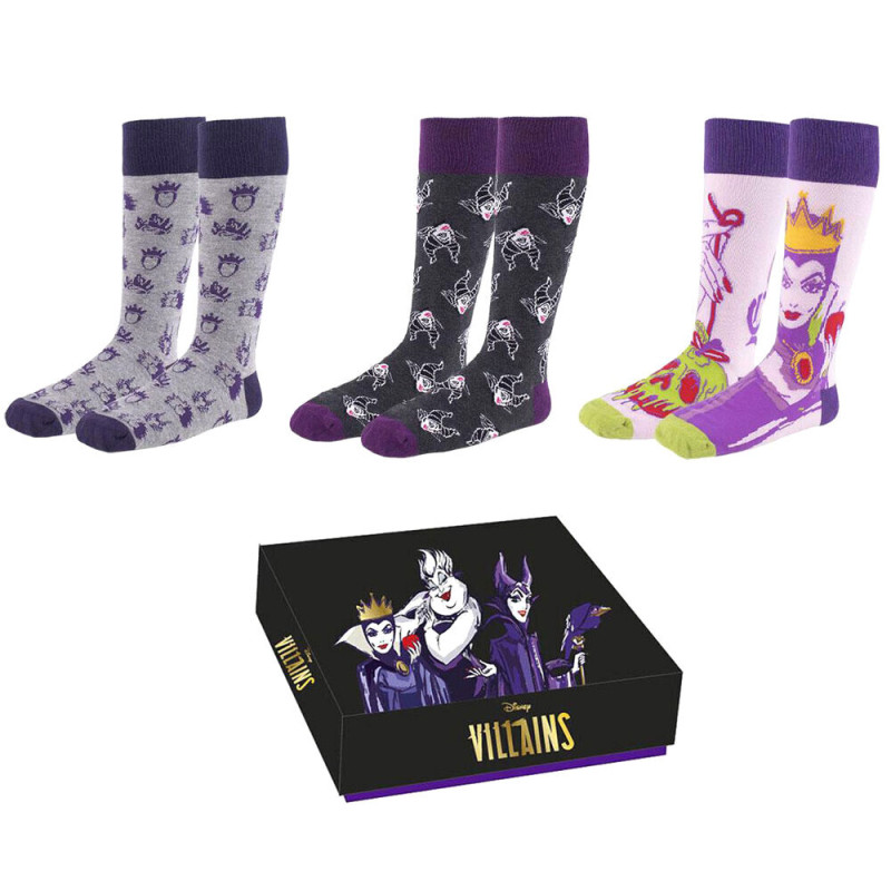 Set 3 calcetines Villanas Disney